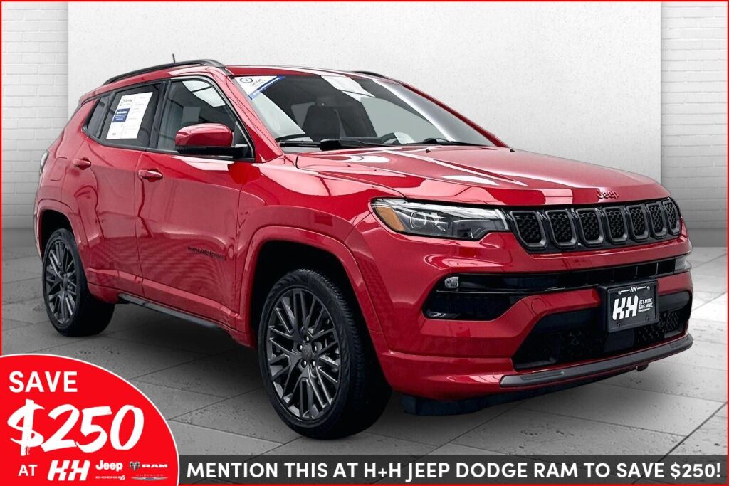 Redline Pearlcoat 2023 Jeep Compass SUV / Crossover Four-Wheel Drive 8-Speed Automatic
