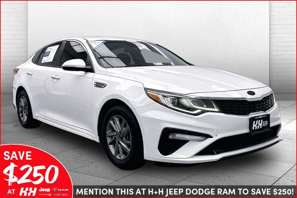 Snow White Pearl 2019 Kia Optima Sedan Front-Wheel Drive Automatic