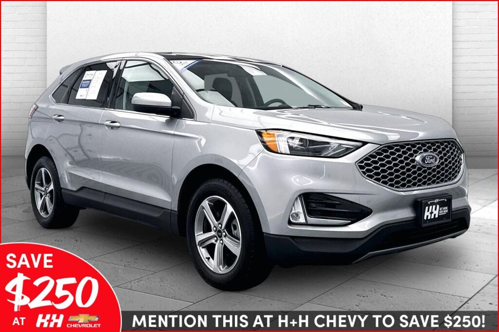 Iconic Silver Metallic 2023 Ford Edge SUV / Crossover All-Wheel Drive 8-Speed Automatic