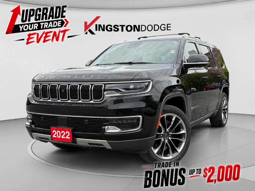 Diamond Black Crystal Pearl 2022 Jeep Wagoneer SUV / Crossover Four-Wheel Drive 8-Speed Automatic