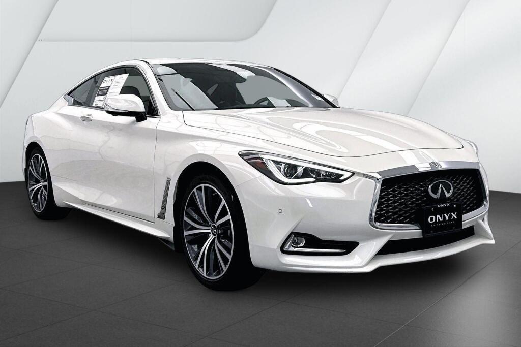 Majestic White 2022 INFINITI Q60 Coupe All-Wheel Drive Automatic