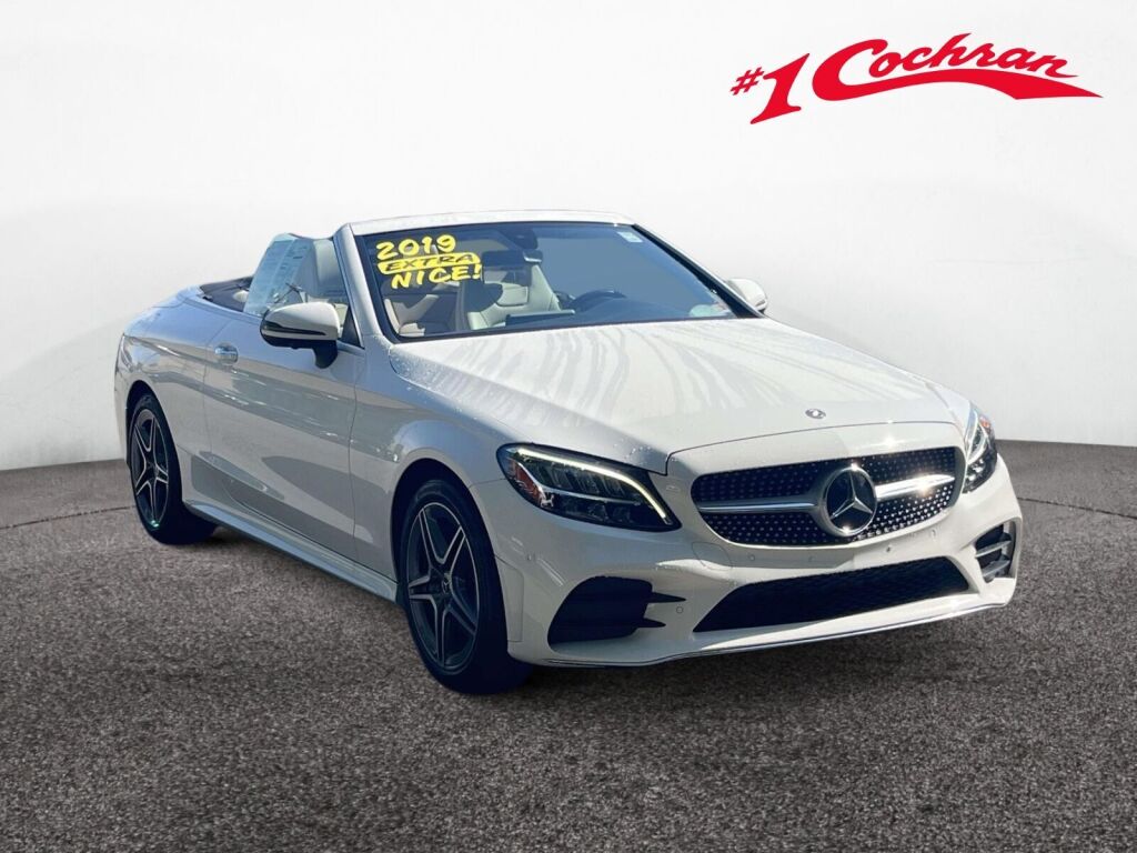 Polar White 2019 Mercedes-Benz C-Class Convertible All-Wheel Drive 9-Speed Automatic