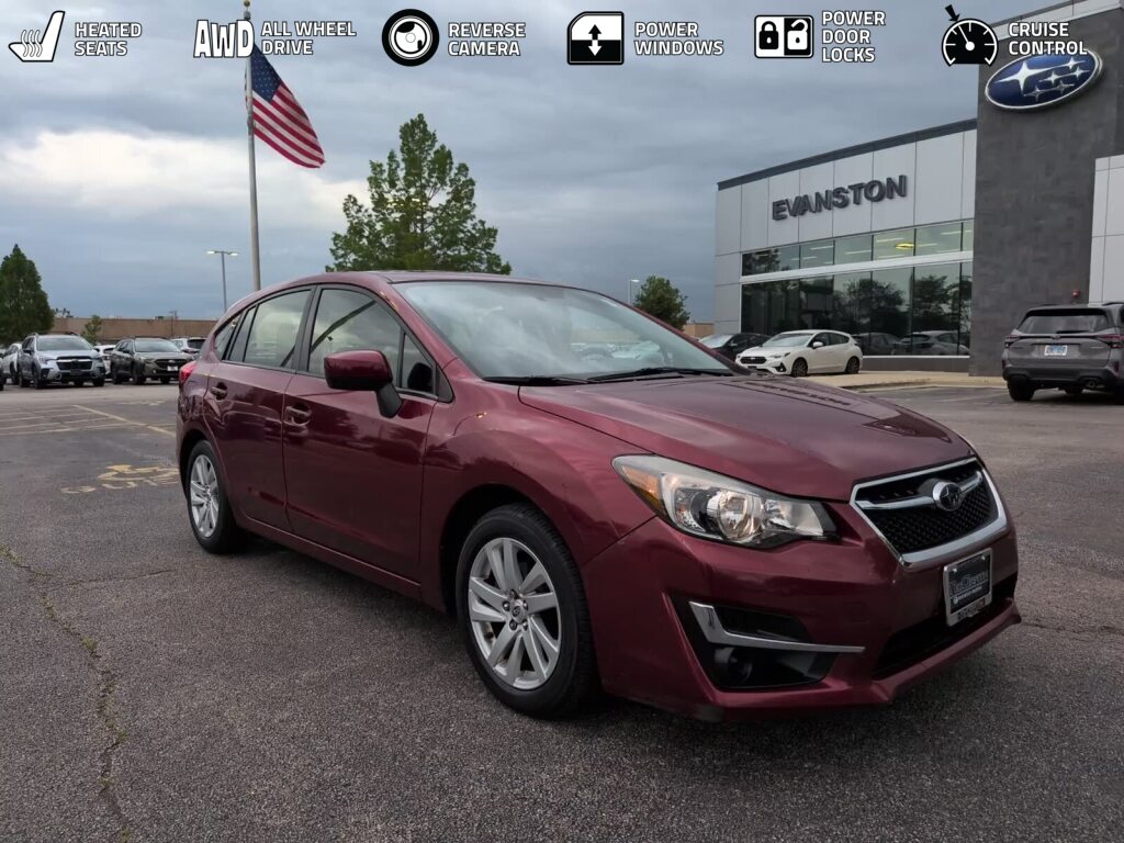 Venetian Red Pearl 2016 Subaru Impreza Hatchback All-Wheel Drive Continuously Variable Transmission