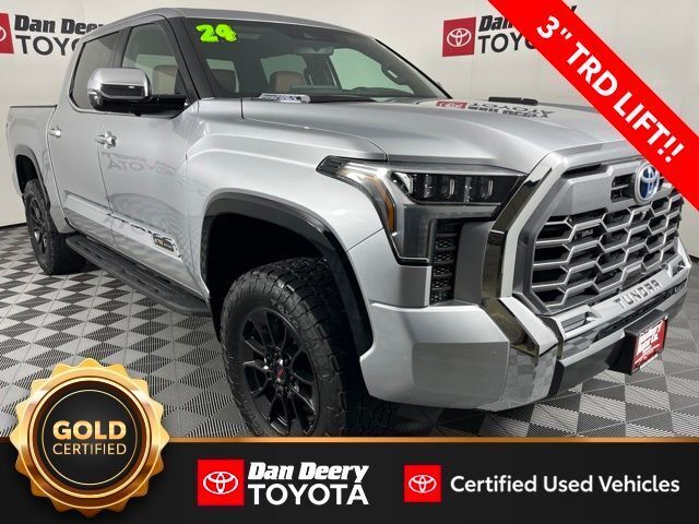 Celestial Silver Metallic 2024 Toyota Tundra Hybrid Pickup Truck Four-Wheel Drive Automatic