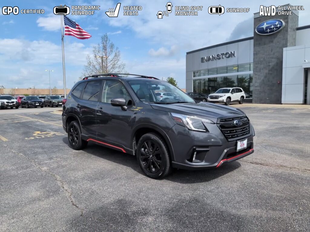 Magnetite Gray Metallic 2023 Subaru Forester SUV / Crossover All-Wheel Drive Continuously Variable Transmission