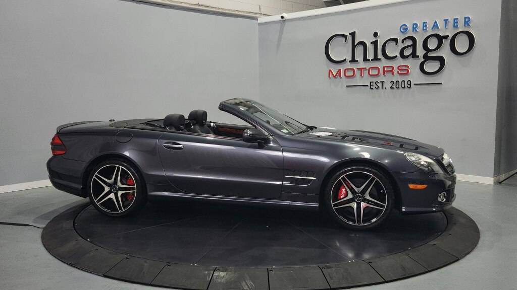 Gray (Steel Grey Metallic) 2009 Mercedes-Benz SL-Class Convertible Rear-Wheel Drive 7-Speed Automatic
