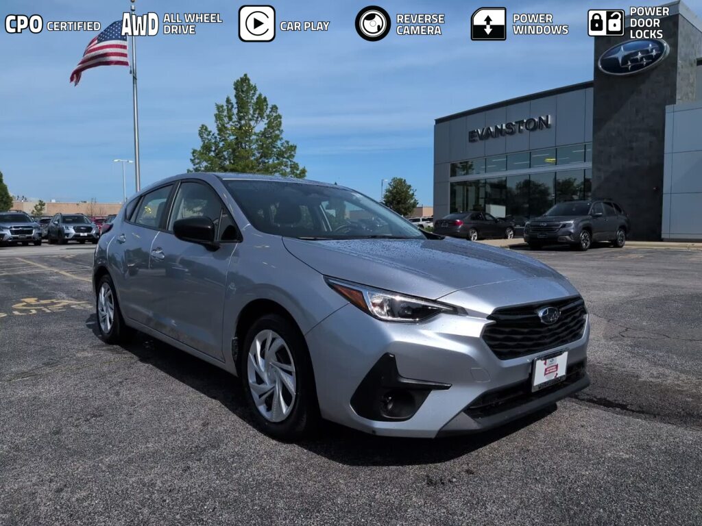 Ice Silver Metallic 2024 Subaru Impreza Wagon All-Wheel Drive Continuously Variable Transmission