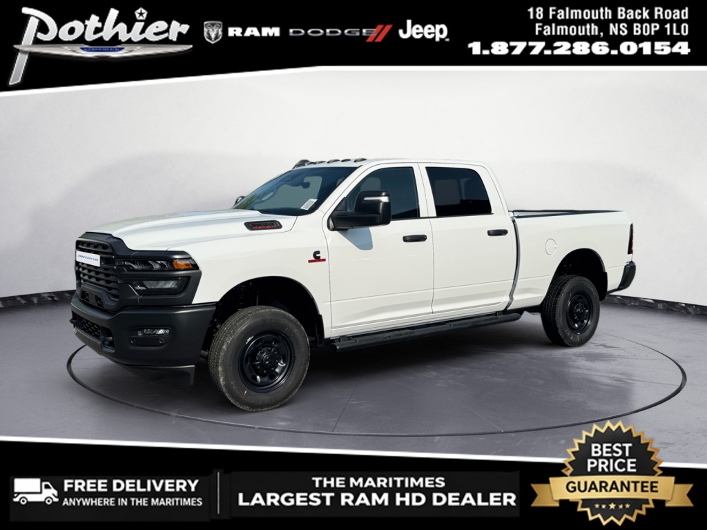 Bright White 2026 RAM 2500 Pickup Truck Four-Wheel Drive 8-Speed Automatic