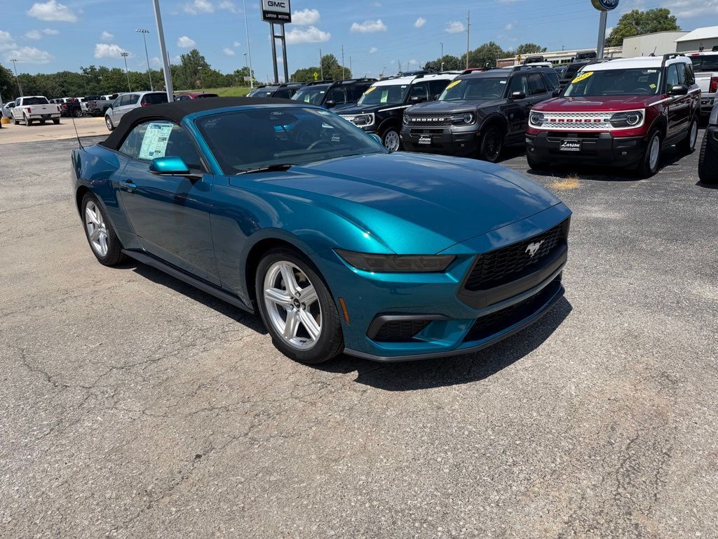 Adriatic Blue Metallic 2026 Ford Mustang Convertible Rear-Wheel Drive Automatic