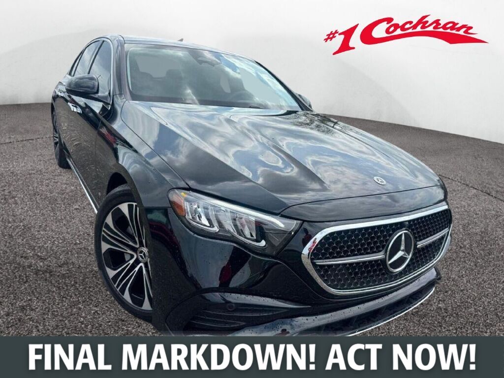 Black 2024 Mercedes-Benz E-Class Sedan All-Wheel Drive 9-Speed Automatic