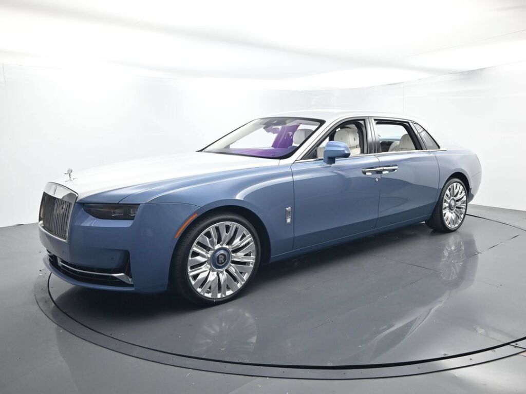 Silver over Wittering Blue 2027 Rolls-Royce Ghost Sedan All-Wheel Drive 8-Speed Automatic