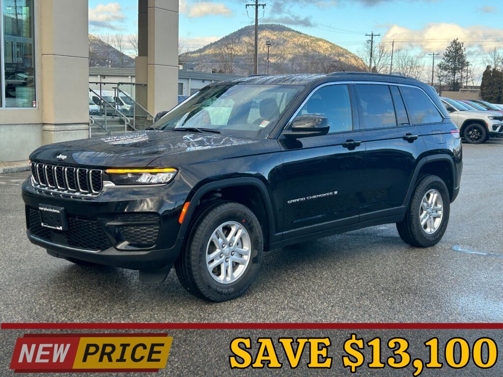 Diamond Black Crystal Pearl 2025 Jeep Grand Cherokee SUV / Crossover Four-Wheel Drive 8-Speed Automatic