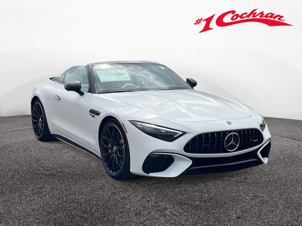 MANUFAKTUR Moonlight White Metallic 2026 Mercedes-Benz SL-Class Convertible All-Wheel Drive 9-Speed Automatic
