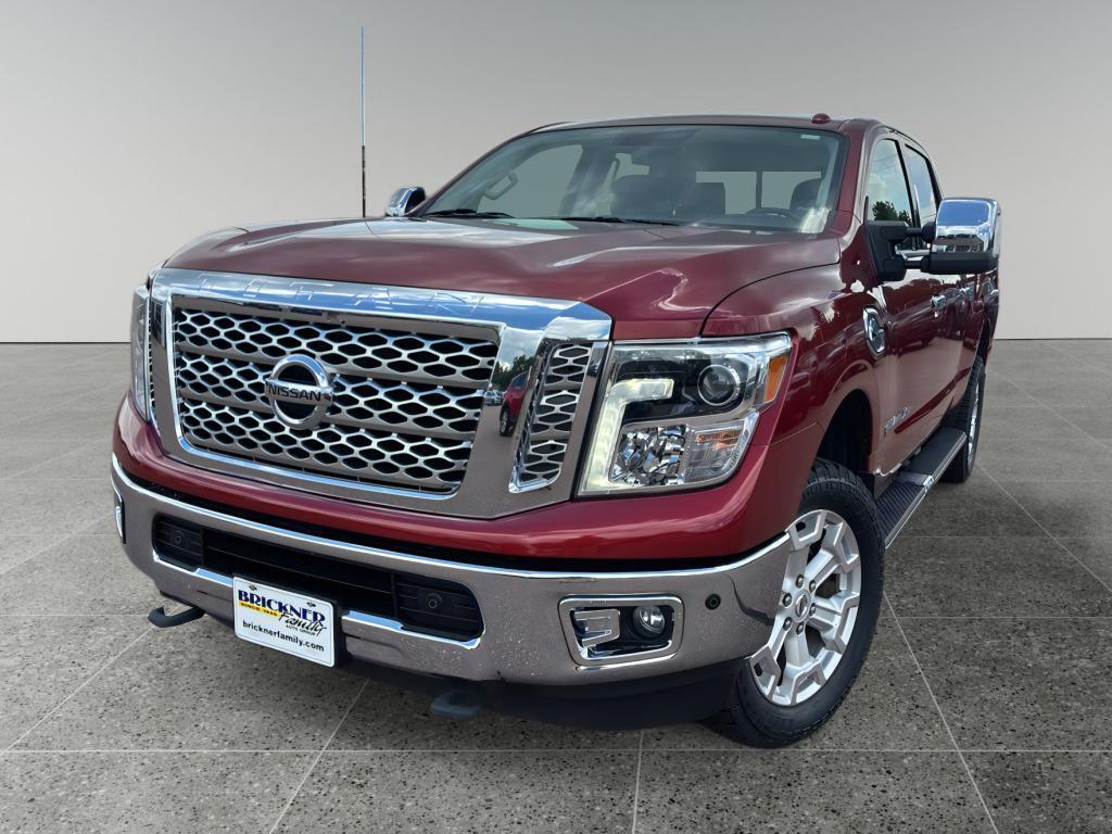 Cayenne Red 2017 Nissan Titan Pickup Truck Four-Wheel Drive 6-Speed Automatic