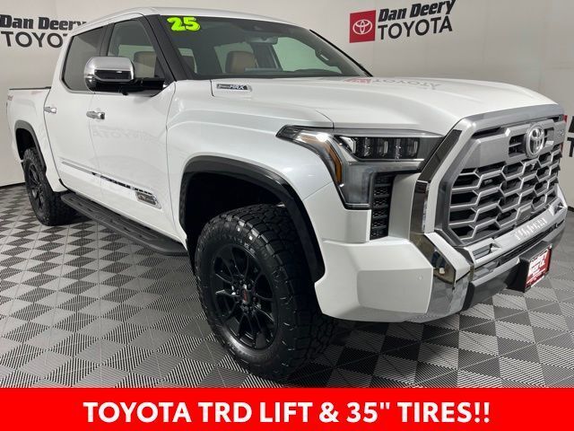 White (Wind Chill Pearl) 2025 Toyota Tundra Hybrid Pickup Truck Four-Wheel Drive Automatic