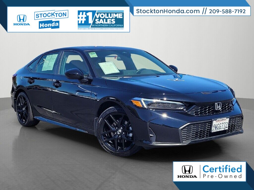 Blue Lagoon Pearl 2026 Honda Civic Hybrid Sedan Front-Wheel Drive Continuously Variable Transmission
