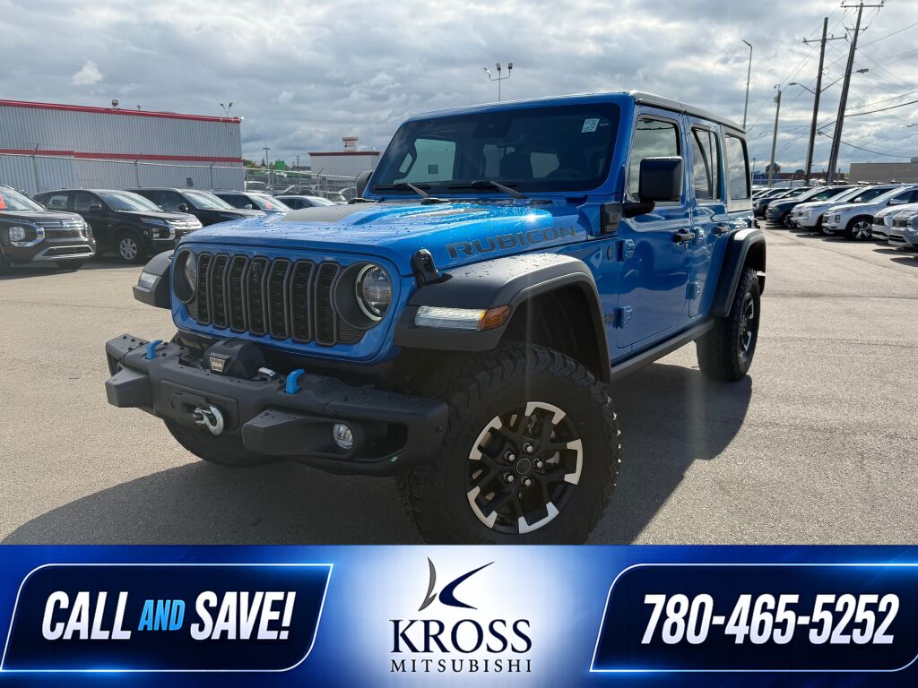 Hydro Blue Pearlcoat 2024 Jeep Wrangler 4xe SUV / Crossover Four-Wheel Drive 8-Speed Automatic Overdrive