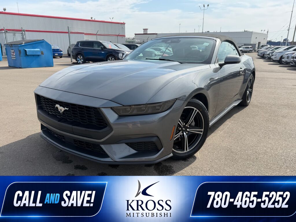 Gray (Carbonized Grey Metallic) 2025 Ford Mustang Convertible Rear-Wheel Drive Automatic