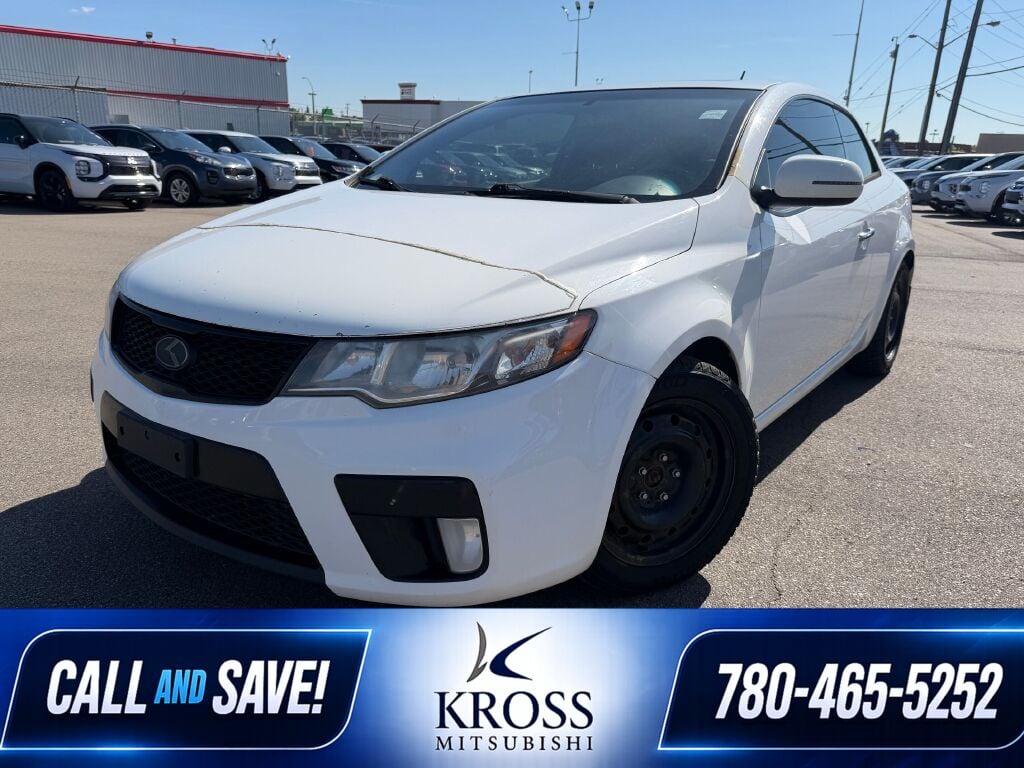 Pure White 2011 Kia Forte Koup Coupe Front-Wheel Drive Manual