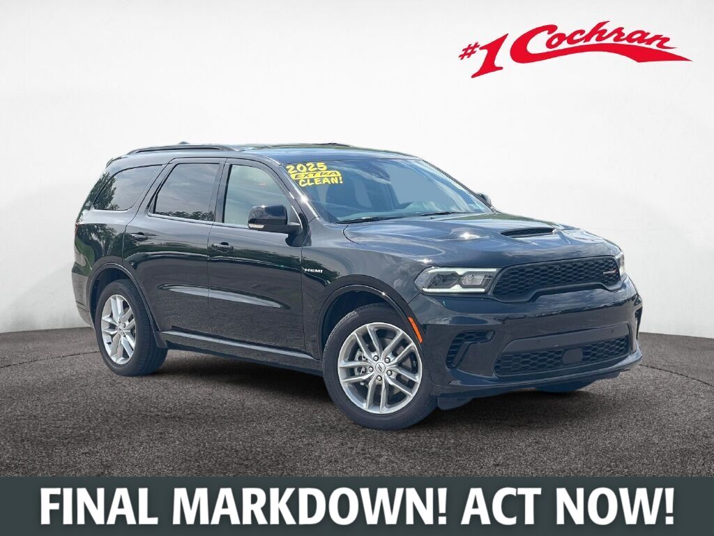 DB Black Clearcoat 2025 Dodge Durango SUV / Crossover All-Wheel Drive 8-Speed Automatic