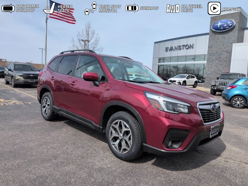 Crimson Red Pearl 2021 Subaru Forester SUV / Crossover All-Wheel Drive Continuously Variable Transmission