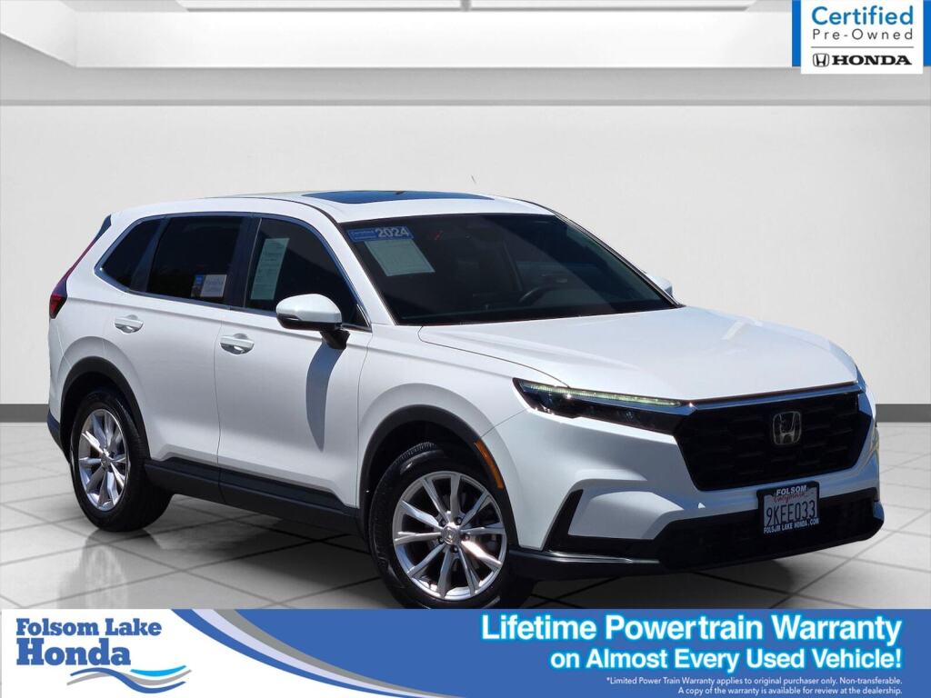 PLATINUM WHITE PEARL 2024 Honda CR-V SUV / Crossover Front-Wheel Drive Continuously Variable Transmission