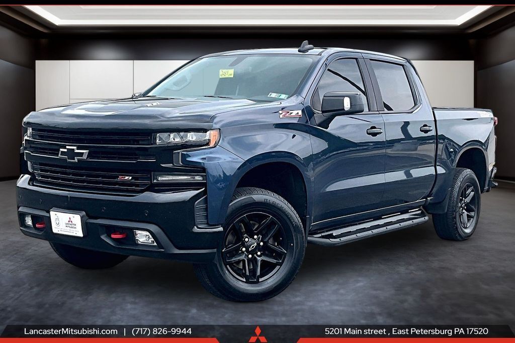 Northsky Blue Metallic 2020 Chevrolet Silverado 1500 Pickup Truck Four-Wheel Drive Automatic