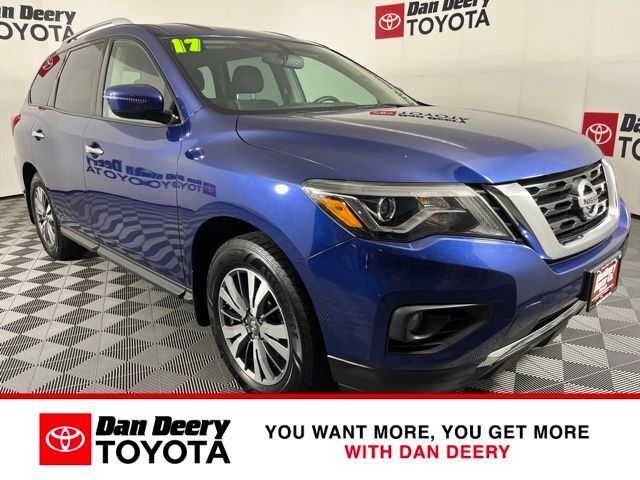 Caspian Blue 2017 Nissan Pathfinder SUV / Crossover Front-Wheel Drive Continuously Variable Transmission