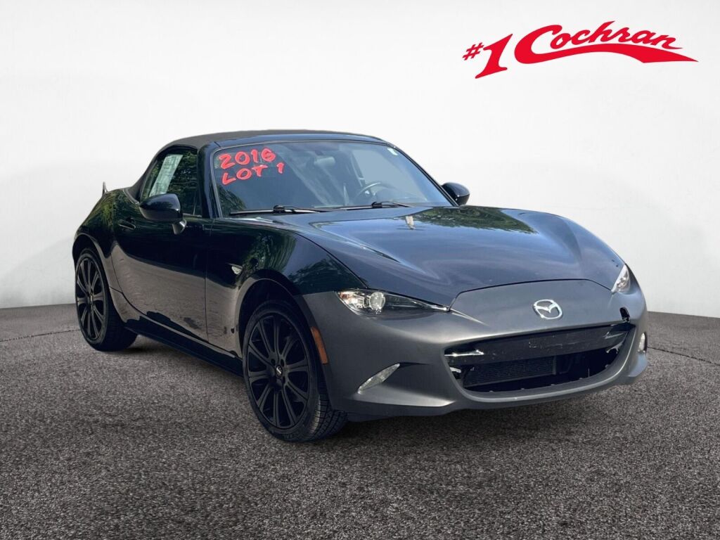 Jet Black Mica 2016 Mazda MX-5 Miata Convertible Rear-Wheel Drive Manual