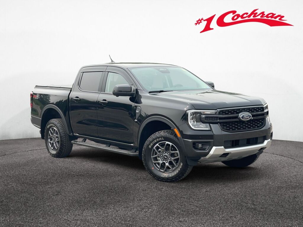 Shadow Black 2025 Ford Ranger Pickup Truck Four-Wheel Drive Automatic