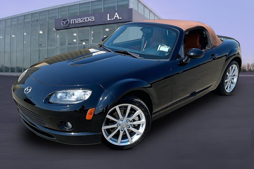 Black 2006 Mazda MX-5 Miata Convertible Rear-Wheel Drive Manual