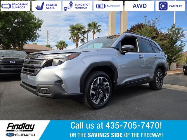 ICE SILVER METALLIC 2026 Subaru Forester Hybrid SUV / Crossover All-Wheel Drive Continuously Variable Transmission