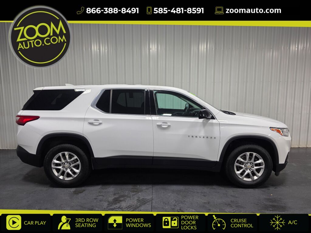 White 2020 Chevrolet Traverse SUV / Crossover Front-Wheel Drive 9-Speed Automatic