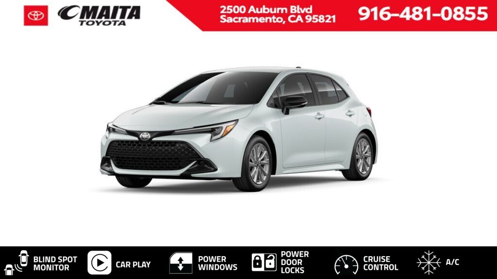 White (Wind Chill Pearl) 2026 Toyota Corolla Hatchback Hatchback Front-Wheel Drive Continuously Variable Transmission