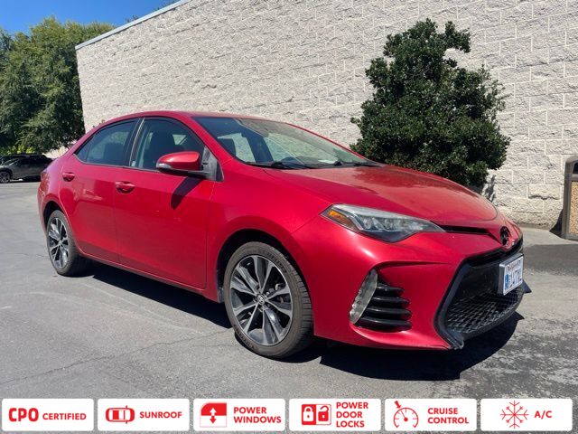 Barcelona Red Metallic 2018 Toyota Corolla Sedan Front-Wheel Drive Continuously Variable Transmission