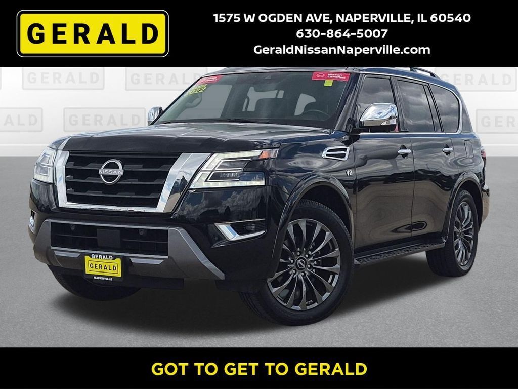 Super Black 2022 Nissan Armada SUV / Crossover Four-Wheel Drive 7-Speed Automatic