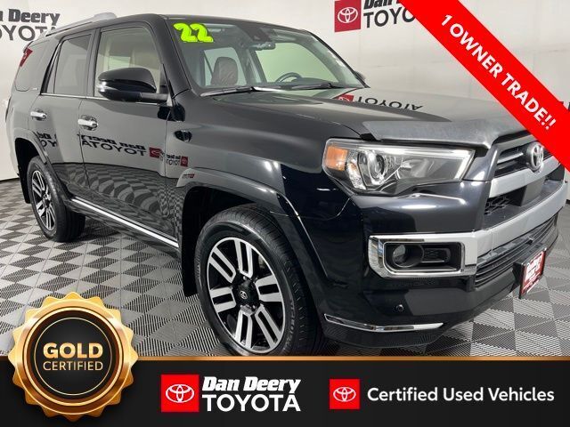 Midnight Black Metallic 2022 Toyota 4Runner SUV / Crossover All-Wheel Drive 5-Speed Automatic