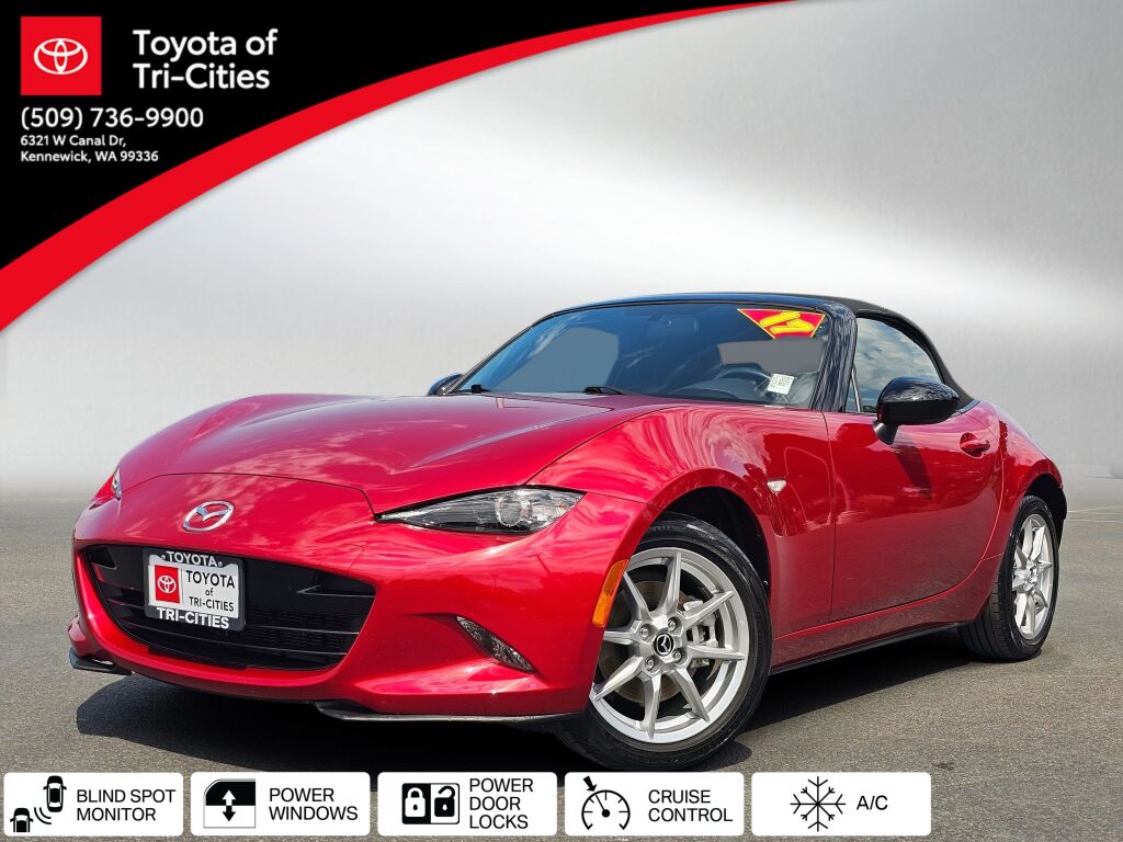 Red 2017 Mazda MX-5 Miata Convertible Rear-Wheel Drive 