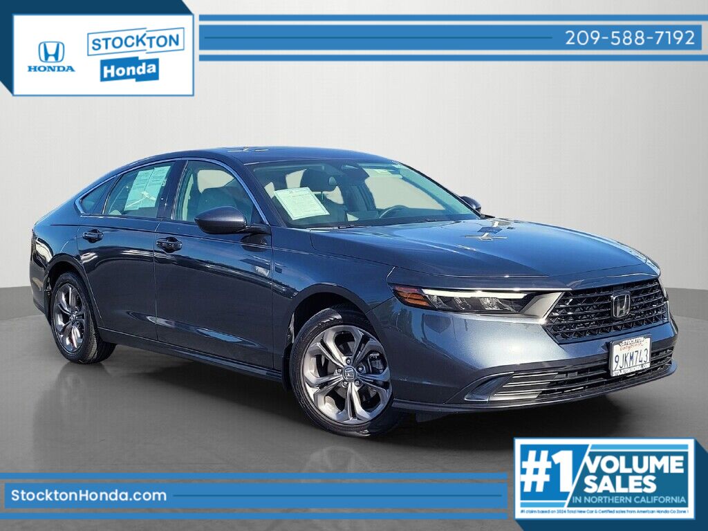 Gray Metallic 2023 Honda Accord Sedan Front-Wheel Drive Continuously Variable Transmission