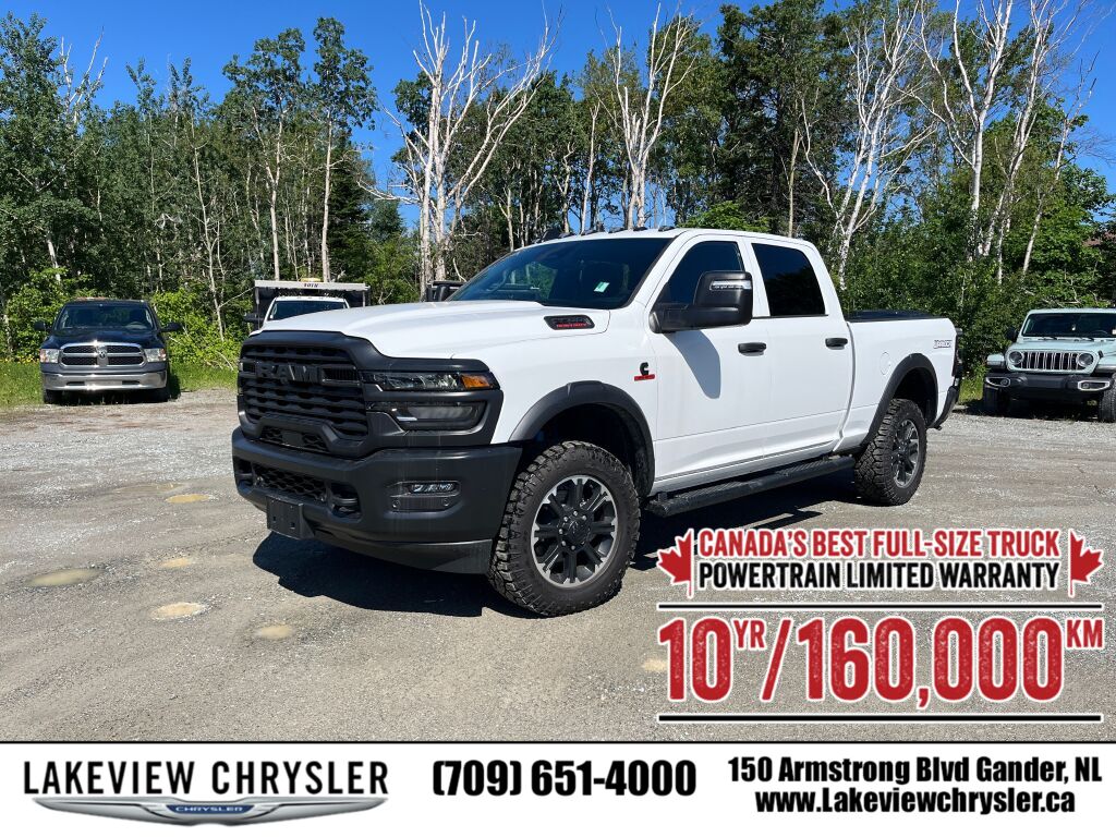 Bright White 2026 RAM 2500 Pickup Truck Four-Wheel Drive Automatic