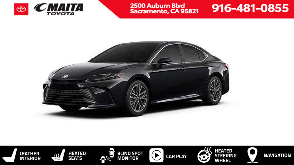 Midnight Black Metallic 2026 Toyota Camry Sedan Front-Wheel Drive Continuously Variable Transmission
