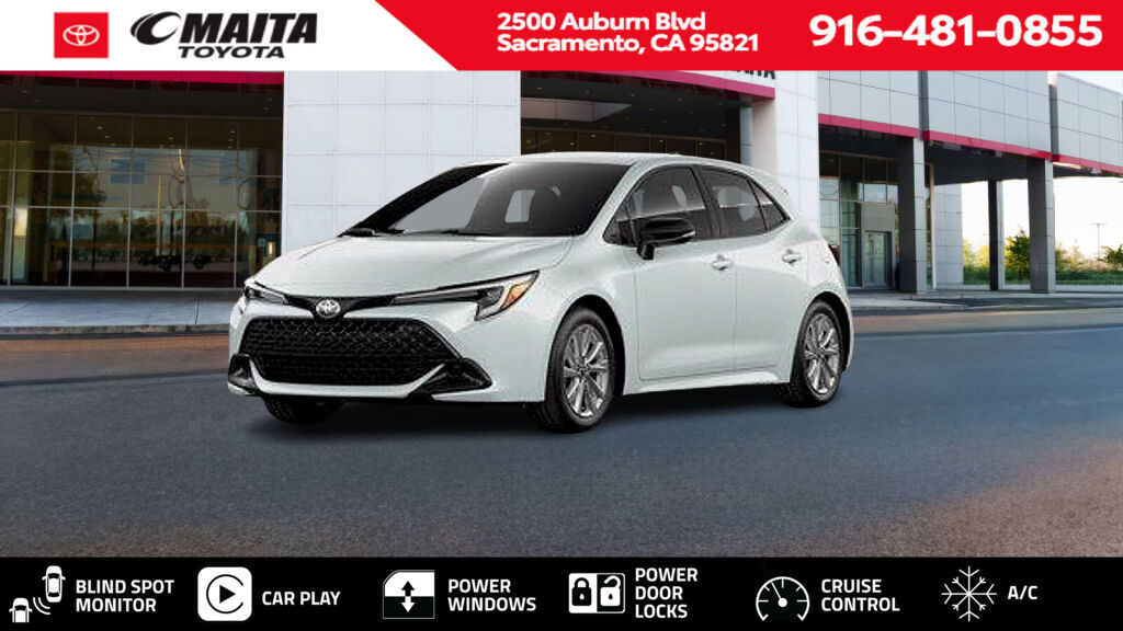 White (Wind Chill Pearl) 2026 Toyota Corolla Hatchback Hatchback Front-Wheel Drive Continuously Variable Transmission