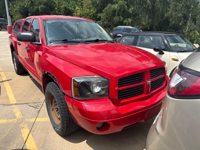 Flame Red 2006 Dodge Dakota Pickup Truck Four-Wheel Drive 5-Speed Automatic