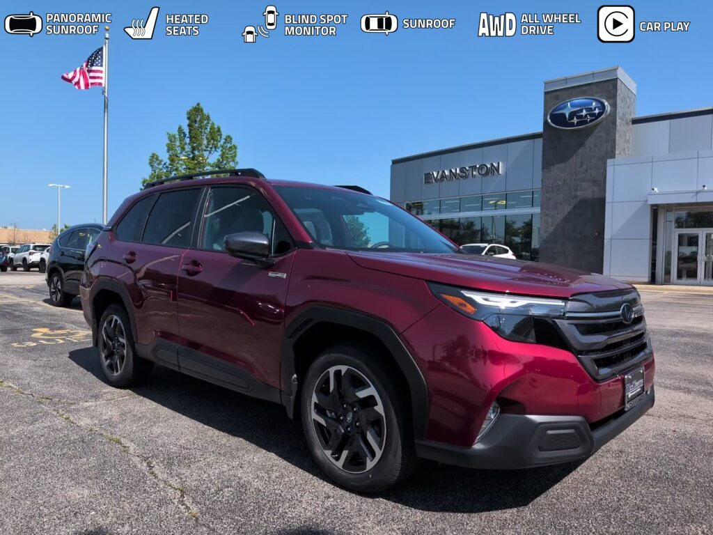 CRIMSON RED PEARL 2026 Subaru Forester Hybrid SUV / Crossover All-Wheel Drive Continuously Variable Transmission