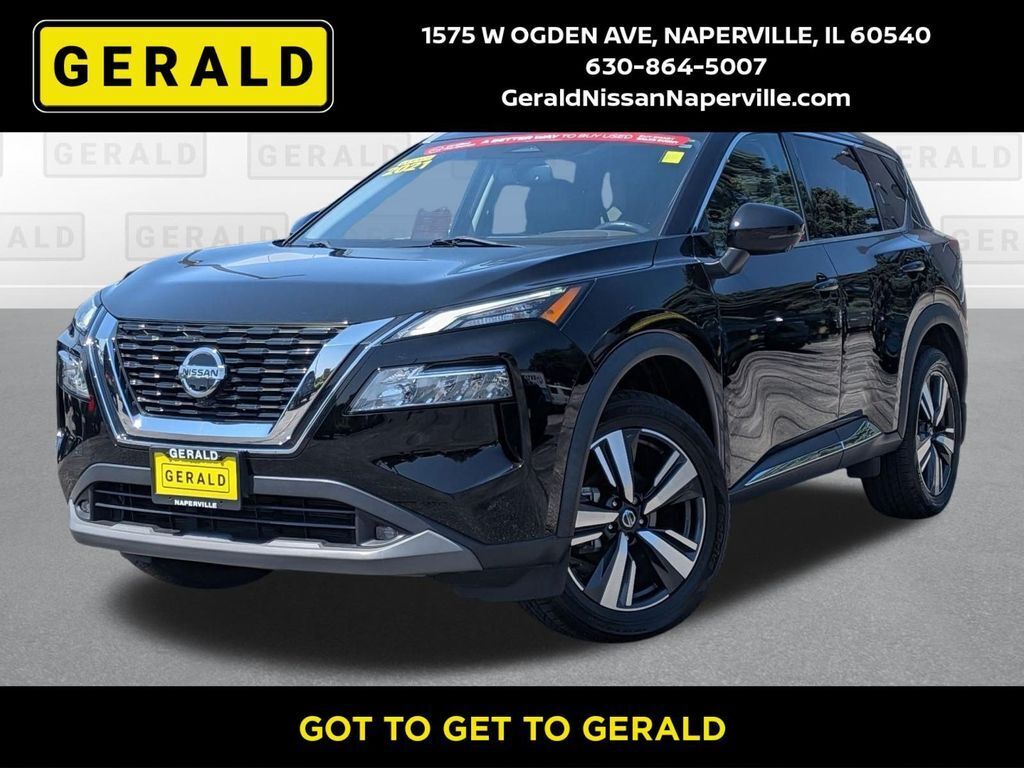 Super Black 2021 Nissan Rogue SUV / Crossover All-Wheel Drive Continuously Variable Transmission