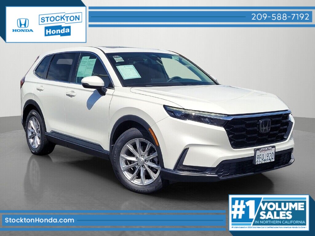 Platinum White 2023 Honda CR-V SUV / Crossover Front-Wheel Drive Continuously Variable Transmission