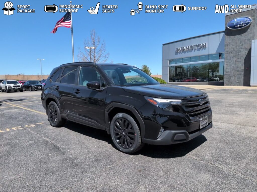 CRYSTAL BLACK SILICA 2026 Subaru Forester SUV / Crossover All-Wheel Drive Continuously Variable Transmission