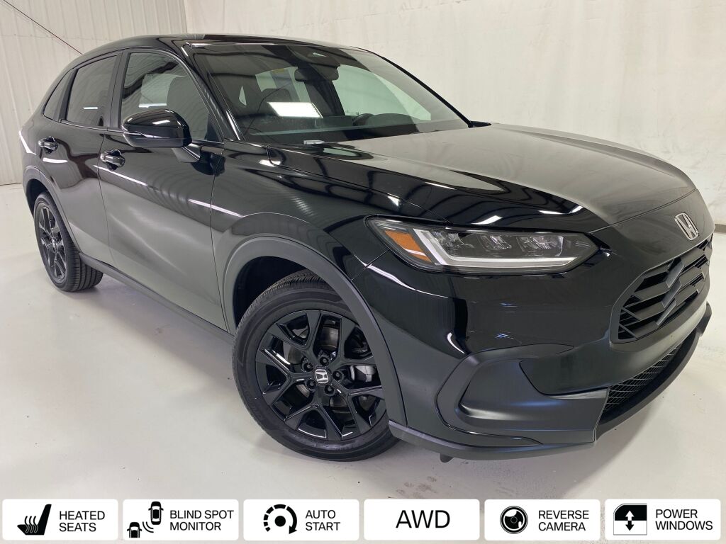 2025 Honda HR-V Sport Crystal Black Pearl at Honda North