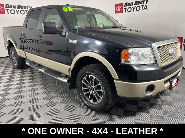 Black Clearcoat 2008 Ford F-150 Pickup Truck Four-Wheel Drive 4-Speed Automatic Overdrive