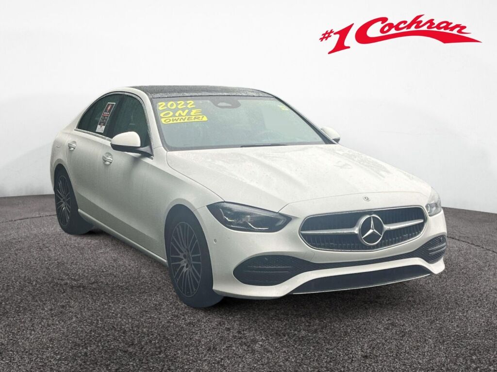 Polar White 2022 Mercedes-Benz C-Class Sedan All-Wheel Drive 9-Speed Automatic